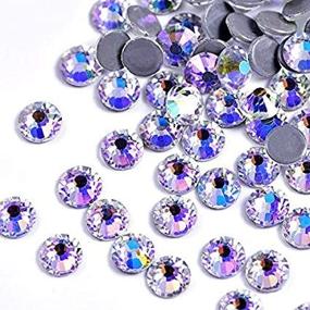 img 1 attached to 🌙 OLeeya 2880 Crystal Moon Night Hotfix Rhinestones: Sparkling Moonlight Flatback Crystal Stones for Needlework Clothing (SS6)