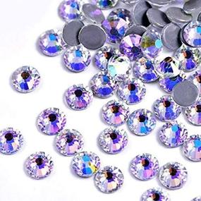 img 4 attached to 🌙 OLeeya 2880 Crystal Moon Night Hotfix Rhinestones: Sparkling Moonlight Flatback Crystal Stones for Needlework Clothing (SS6)