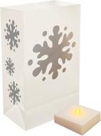 ❄️ lumabase 77306 battery-powered snowflake luminaria kit логотип