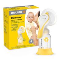 🤱 enhanced medela harmony manual breast pump: single hand breastpump, flex breast shields for optimal comfort and increased milk expression logo