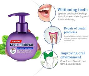 img 3 attached to Intensive Press Whitening Toothpaste: Powerful Baking Soda Whitening Toothpaste with Natural Stain Remover and Passion Fruit Flavor