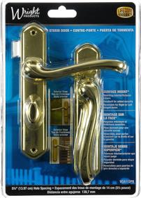 img 1 attached to 🔑 Wright Products Castellan Style VCA112PB Surface Latch in Brass: Enhanced SEO