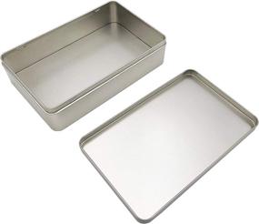 img 1 attached to Large Square Can Storage Box Case with WestKaiba Tin - Ideal for Art and Sewing Storage (Set of 2)