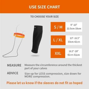 img 3 attached to 🏃 Cambivo Calf Compression Sleeves (3 Pairs) for Women and Men - Leg Braces for Running, Cycling, Shin Splint Support while Working Out