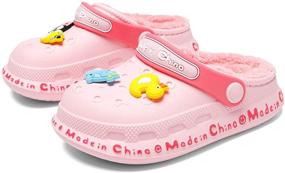 img 3 attached to Легкие водонепроницаемые детские тапочки: нескользящая обувь для мальчиков, идеально подходит для клогов и мюлей.