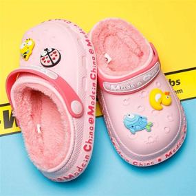 img 2 attached to Легкие водонепроницаемые детские тапочки: нескользящая обувь для мальчиков, идеально подходит для клогов и мюлей.