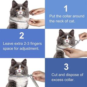 img 2 attached to 🐱 Highly Effective 2 Pack Cat Flea Collar - Repels Fleas & Ticks for 8 Months, Safe & Efficient Tick Collar for Cats