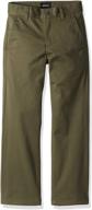 rvca weekday stretch chino olive boys' clothing for pants logo