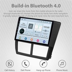 img 2 attached to 🚗 LEXXSON Android 10.1 Car Stereo: Touch Screen Head Unit with Bluetooth & USB Player for 2008-2012 Subaru Forester, Impreza, WRX, & WRX STI (2008-2014)