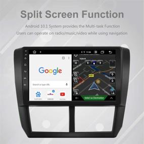 img 1 attached to 🚗 LEXXSON Android 10.1 Car Stereo: Touch Screen Head Unit with Bluetooth & USB Player for 2008-2012 Subaru Forester, Impreza, WRX, & WRX STI (2008-2014)