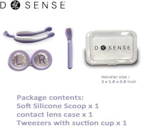 img 3 attached to 👁️ Contact Lens Remover Kit - DSENSE Soft Contact Lens Case with Flexible Tweezers and Soft Scoop for New Users and Those with Long Nails