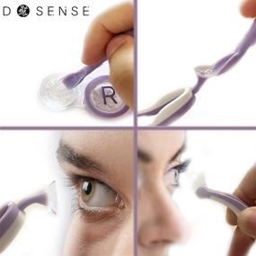 img 1 attached to 👁️ Contact Lens Remover Kit - DSENSE Soft Contact Lens Case with Flexible Tweezers and Soft Scoop for New Users and Those with Long Nails