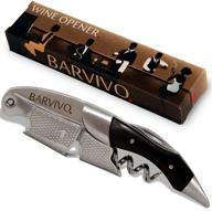 🍾 barvivo professional waiters corkscrew: the ultimate beer and wine bottle opener for waiters, sommeliers, and bartenders worldwide! logo