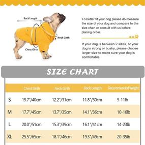 img 3 attached to Kuoser Dog Rain Coat: Packable Pet Jacket with Hoodie, Reflective Poncho, Leash Hole & Pocket - Small and Medium Dog Rainwear