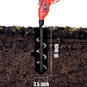 img 3 attached to Premium Auger 3 5X16 Garden Flower Bedding Fit: Enhance Planting Efficiency and Precision