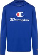 champion sleeve active hooded clothes boys' clothing : active логотип