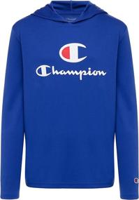 img 4 attached to Champion Sleeve Active Hooded Clothes Boys' Clothing : Active