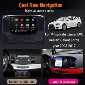 img 3 attached to Улучшите свой Mitsubishi Lancer EVO 2008-2017 с помощью ViaBecs 10.2 "Android 10.0 одинарного автомобильного стерео: Apple Carplay, Bluetooth, GPS-навигация и многое другое!