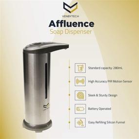 img 3 attached to 🖐️ Venbytech Touchless Automatic Soap Dispenser with Infrared Motion, Waterproof Base, for Hands-Free Liquid Hand Soap Dispensing