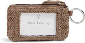 img 2 attached to 🔎 Optimized Search: Vera Bradley Straw Zip ID Case Wallet for Women