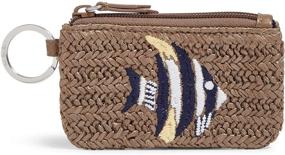 img 3 attached to 🔎 Optimized Search: Vera Bradley Straw Zip ID Case Wallet for Women