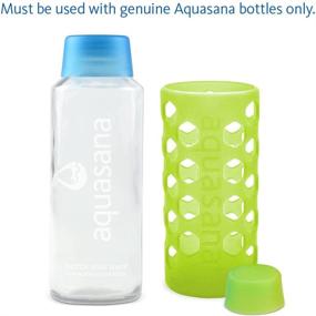 img 2 attached to 🌈 Aquasana Rainbow Silicone Sleeves with Matching Lids - 6-Pack for 18oz Aquasana Glass Water Bottles