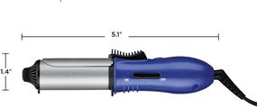 img 3 attached to Conair Travel Smart 1-дюймовое мини-гофре-утюжок из керамики - Оптимизируйте свою причёску в пути!