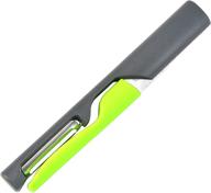 green lcpcx stainless steel peeler and fruit knife set - 2-piece combination kit for enhanced kitchen tools logo