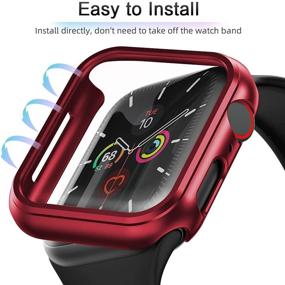 img 3 attached to [2 Pack] Чехол MARGE PLUS для Apple Watch 40 мм Защитная пленка для экрана