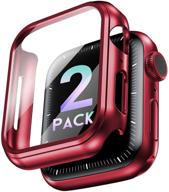 [2 pack] чехол marge plus для apple watch 40 мм защитная пленка для экрана логотип