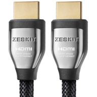 🎥 zeskit cinema plus 4k 3ft hdmi 2.0b кабель: высокая скорость, ethernet, dolby vision, 60 гц hdr, arc, 4:4:4, hdcp 2.2 логотип