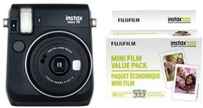 img 2 attached to Fujifilm Instax Mini 70 - Instant Film Camera (Black) And Instax Mini Film Value Pack - 60 Images