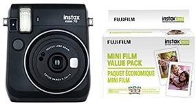 img 3 attached to Fujifilm Instax Mini 70 - Instant Film Camera (Black) And Instax Mini Film Value Pack - 60 Images