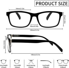 img 3 attached to 👓 SIGVAN Reading Glasses 5 Pack: Blue Light Blocking Computer Readers for Men and Women, Lightweight and Fashionable, Prevent Eyestrain