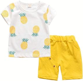 img 4 attached to 👕 Trendy Aircraft Boys' Clothing Sets by HZXVic: Toddler Clothes Outfits