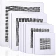 🔧 aluminum wall repair patch set - 12 pieces 2/4/6/8 inch self-adhesive mesh screen for drywall ceiling plaster - drywall repair tools (2 inch, 4 inch) logo