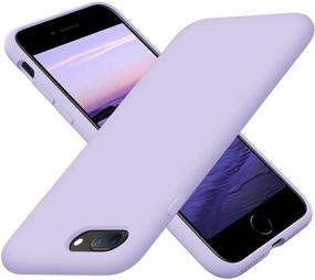 img 4 attached to Чехол Cordking из силикона Ultra Slim Shockproof для iPhone 8 Plus, iPhone 7 Plus [с мягкой подкладкой из антискользящего волокна], 5,5 дюймов - Гвоздика фиолетовая