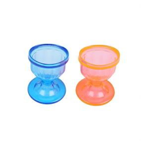 img 4 attached to Optimal Eye Cleansing with Colored Eye Wash Cups and Storage Container – Featuring Eye-Shaped Rim