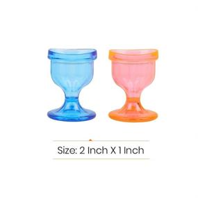 img 2 attached to Optimal Eye Cleansing with Colored Eye Wash Cups and Storage Container – Featuring Eye-Shaped Rim