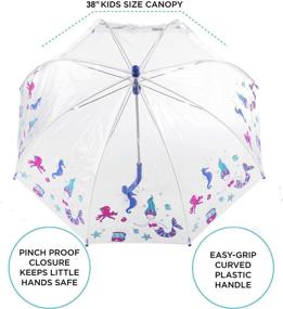 img 3 attached to 🌂 Transparent Bubble Umbrella with Handle: Ideal for Stick Umbrellas