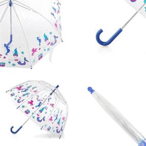 img 2 attached to 🌂 Transparent Bubble Umbrella with Handle: Ideal for Stick Umbrellas