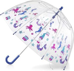 img 4 attached to 🌂 Transparent Bubble Umbrella with Handle: Ideal for Stick Umbrellas