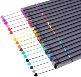 img 4 attached to 🖊️ iBayam Journal Planner Pens - 18 Vibrant Colors - Fine Point Markers - Fine Tip Drawing Pens - Porous Fineliner Pens for Bullet Journaling, Writing, Note Taking, Calendar, Coloring - Art, Office & School Supplies