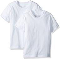 calvin klein boys' kids crewneck undershirt t-shirt, pack of 2 logo