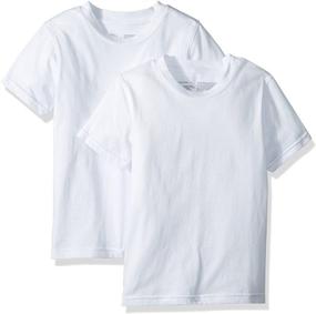 img 4 attached to Calvin Klein Boys' Kids Crewneck Undershirt T-Shirt, Pack of 2