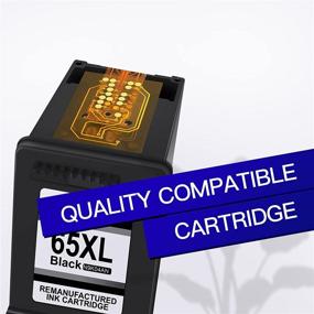 img 1 attached to 🖨️ GPC Image Remanufactured Ink Cartridge Replacement for HP 65XL - DeskJet 3755, Envy 5055 (1 Black, 1 Tri-Color)