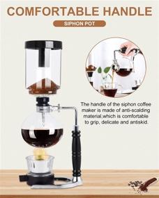 img 2 attached to ☕ YUCHENGTECH Siphon Syphon Coffee Maker - Stylish Glass Tabletop Pot for Vacuum Brewing - Technica Syphon Coffee Maker - 3 Cups (360ml)