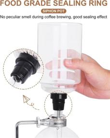 img 3 attached to ☕ YUCHENGTECH Siphon Syphon Coffee Maker - Stylish Glass Tabletop Pot for Vacuum Brewing - Technica Syphon Coffee Maker - 3 Cups (360ml)
