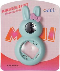 img 1 attached to 📸 CAIUL Bunny Mini 9 Selfie Lens with Self-Portrait Mirror – Compatible with Fujifilm Instax Mini 9 8 8+ 7s, Polaroid 300 Camera (Ice Blue)