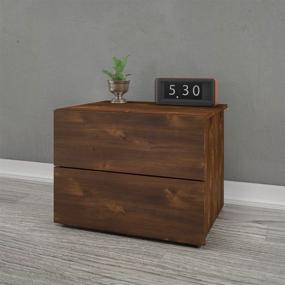 img 2 attached to 🌙 Nexera Truffle 2-Drawer Nightstand